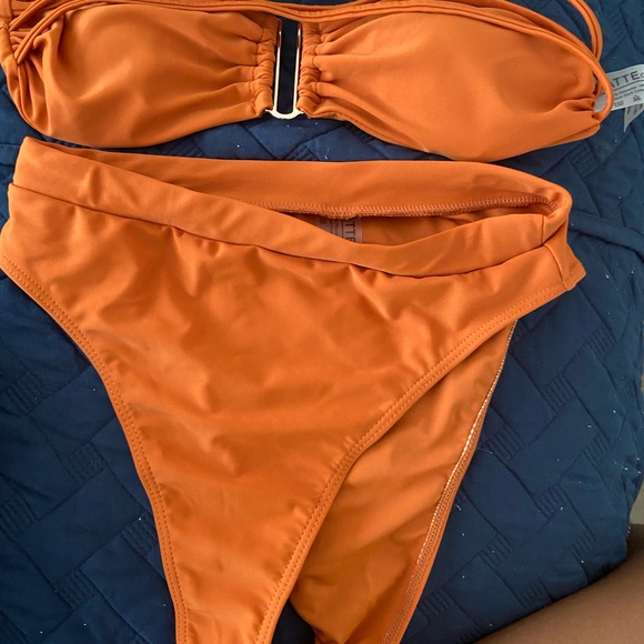 Matte Swim Gianni High Waisted Bikini - Soleil - Small - Picture 3 of 4